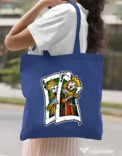 Sacosa din panza CARD Albastru regal