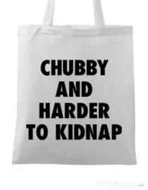 Sacosa din panza Chubby Alb