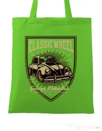 Sacosa din panza Classic Wheel Verde mar