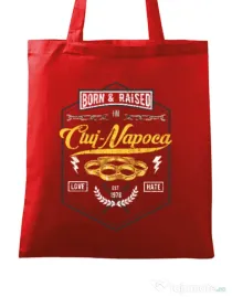 Sacosa din panza Cluj Napoca Rosu