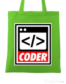Sacosa din panza Coder Verde mar