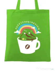 Sacosa din panza Coffeemagination Verde mar