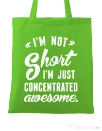 Sacosa din panza Concentrated awesome Verde mar