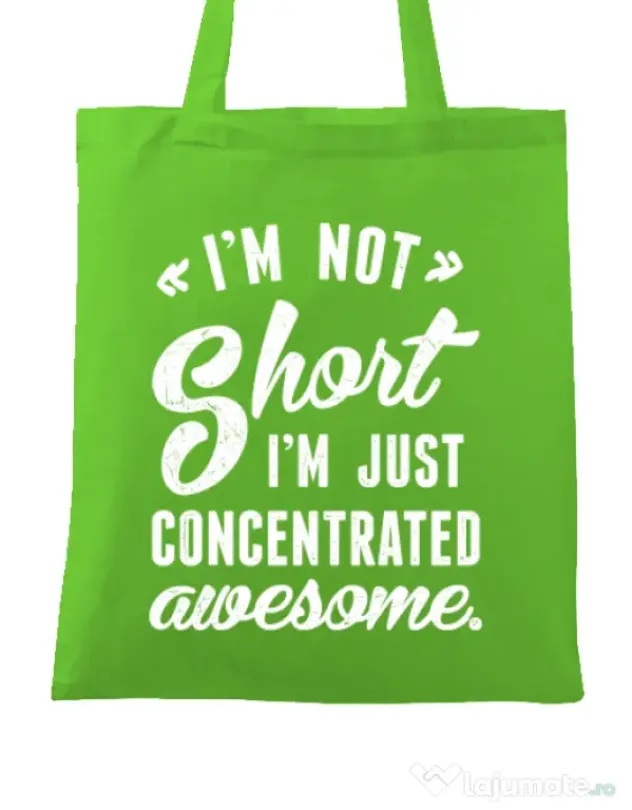 Sacosa din panza Concentrated awesome Verde mar