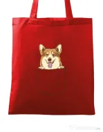 Sacosa din panza Corgi in The Pocket Rosu