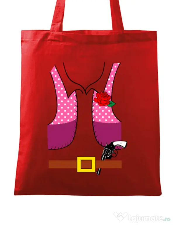 Sacosa din panza Cowboy suit 2 Rosu