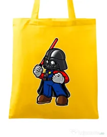 Sacosa din panza Darth plumber Galben