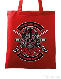 Sacosa din panza Darth Vader Sugar Skull Rosu