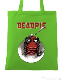 Sacosa din panza Deadpie Verde mar