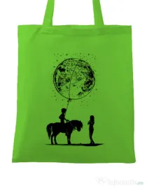Sacosa din panza Din alta lume Verde mar
