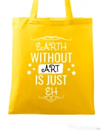 Sacosa din panza Earth without art Galben