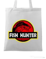 Sacosa din panza Fish hunter Alb