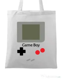 Sacosa din panza Game boy Alb