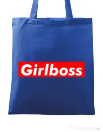 Sacosa din panza Girlboss Albastru regal