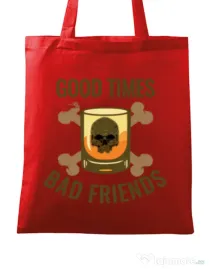 Sacosa din panza Good times Rosu