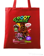 Sacosa din panza Groot flakes Rosu