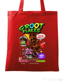 Sacosa din panza Groot flakes Rosu