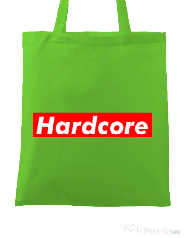 Sacosa din panza Hardcore Verde mar