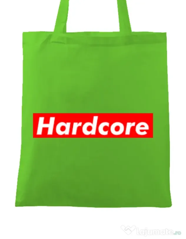 Sacosa din panza Hardcore Verde mar
