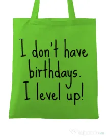 Sacosa din panza I level up Verde mar