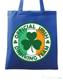 Sacosa din panza Irish Drinking Team Albastru regal