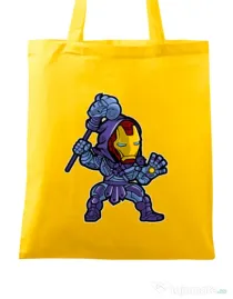 Sacosa din panza Iron Skeletor Galben