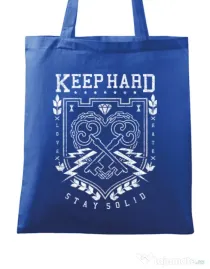 Sacosa din panza Keep Hard Albastru regal