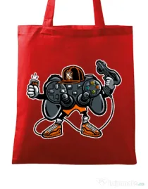 Sacosa din panza Lets play Rosu
