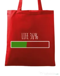 Sacosa din panza Life Rosu