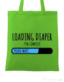 Sacosa din panza Loading diaper Verde mar