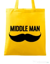 Sacosa din panza Middle man Galben