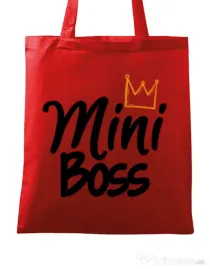 Sacosa din panza Mini boss Rosu