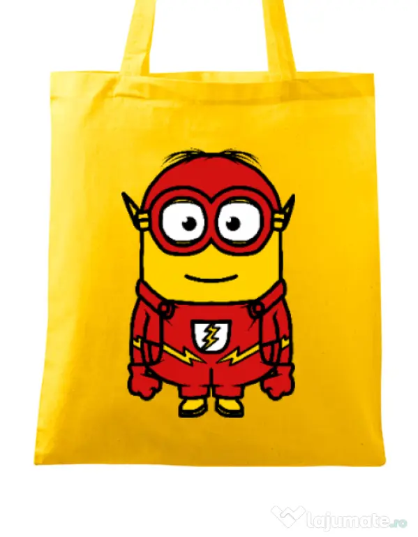 Sacosa din panza Minion flash Galben