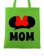 Sacosa din panza Mouse mom Verde mar