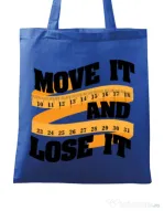 Sacosa din panza Move it and lose it Albastru regal