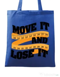 Sacosa din panza Move it and lose it Albastru regal