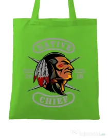 Sacosa din panza Native chief Verde mar