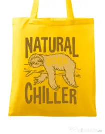 Sacosa din panza Natural born chiller Galben