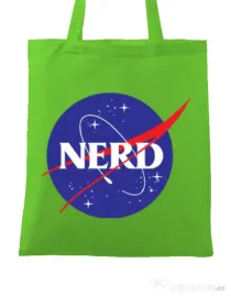Sacosa din panza Nerd Verde mar