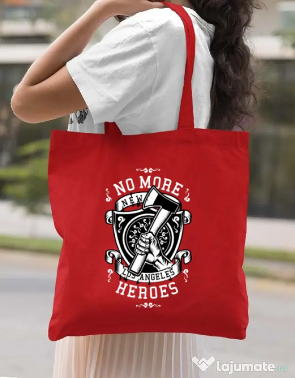 Sacosa din panza No More Heroes Rosu