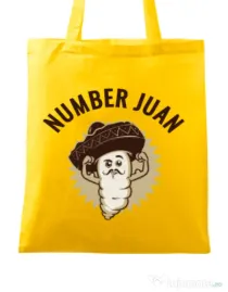 Sacosa din panza Number Juan Galben