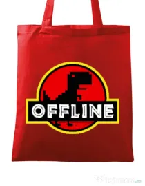 Sacosa din panza Offline Rosu
