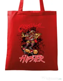 Sacosa din panza Original hipster Rosu