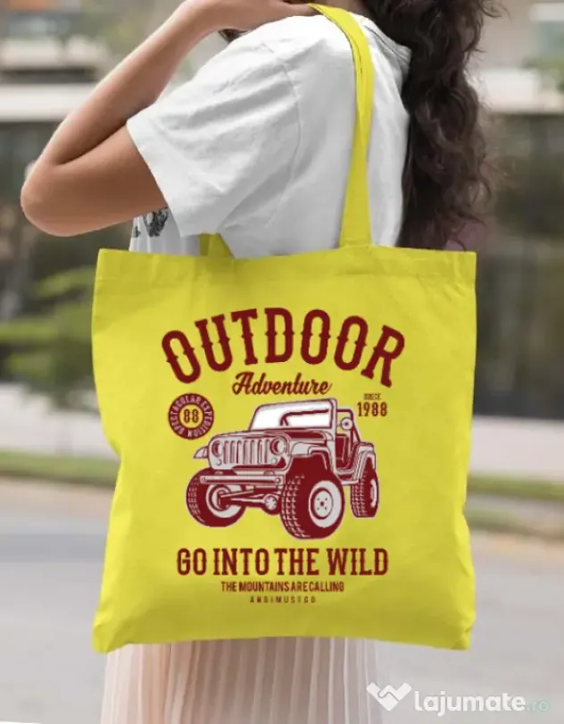 Sacosa din panza Outdoor Adventure Galben