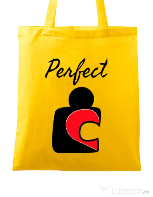 Sacosa din panza Perfect match 1 Galben