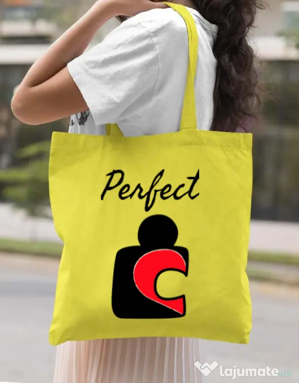 Sacosa din panza Perfect match 1 Galben