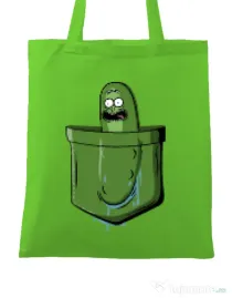 Sacosa din panza Pocket Pickle Verde mar