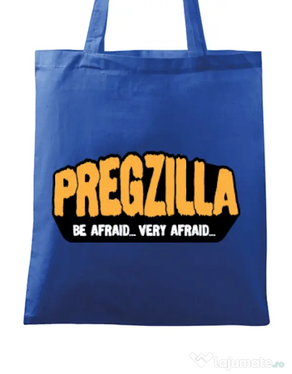 Sacosa din panza Pregzilla Albastru regal