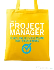 Sacosa din panza Project manager Galben