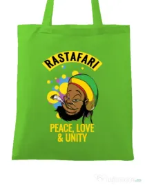 Sacosa din panza Rastafari Verde mar